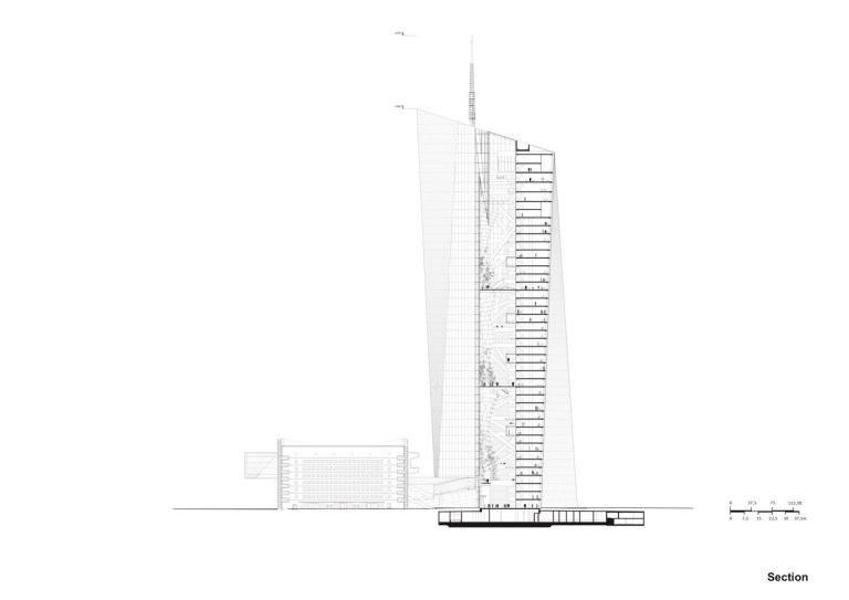 European Central Bank by Coop Himmelblau_section