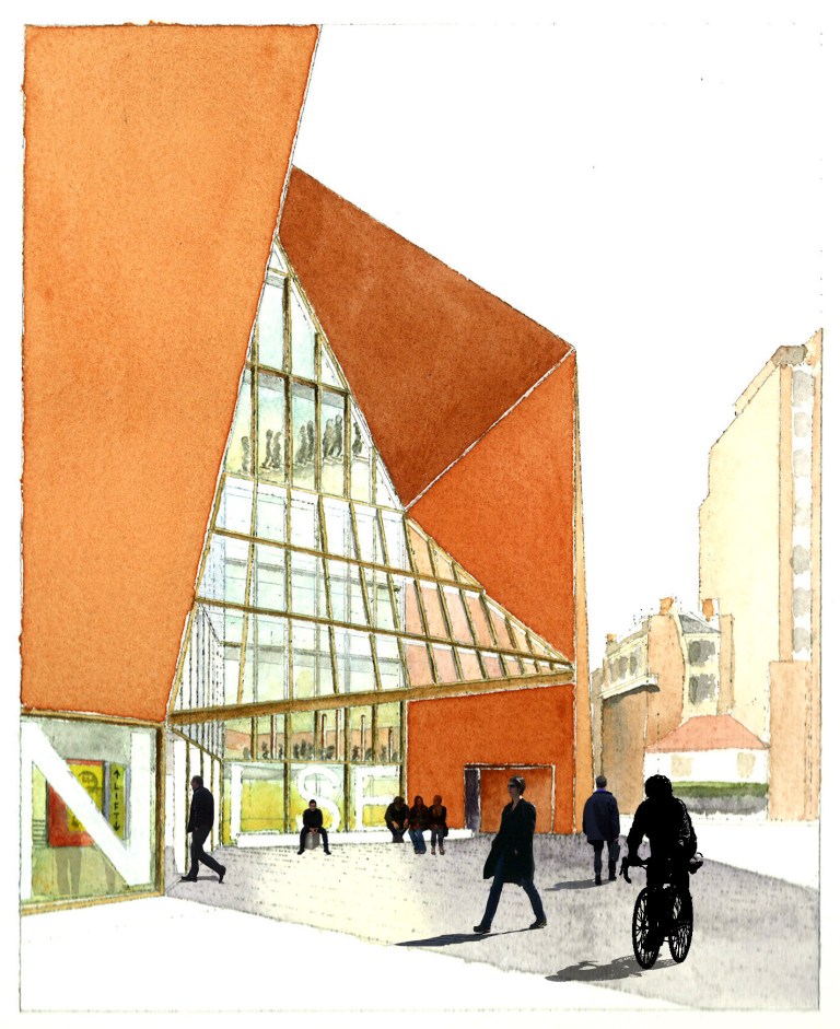 LSE Student Centre by O'Donnell Tuomey_sketch