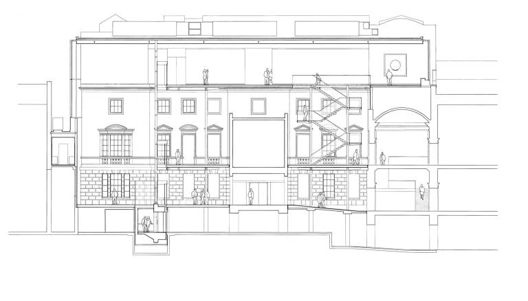 Sacker Gallery, London by Foster + Partners_section 1 ©